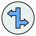 Junction Left And Right Arrows Icon