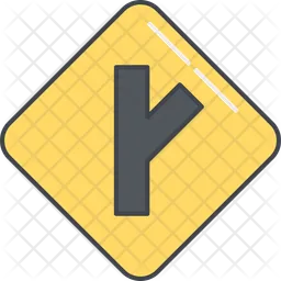 Junction Sign  Icon