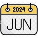 June Calendar 2024 Icon