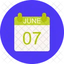 July Calendar Date Icon