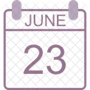 June Calendar Date Icon