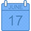 June Day Calendar Icon