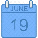 June Day Calendar Icon