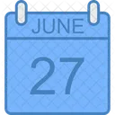 June Day Calendar Icon