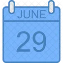 June Day Calendar Icon