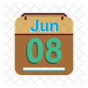 June Calendar Date Icon