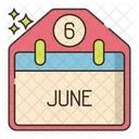 June Schedule Date Icon