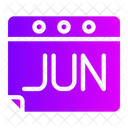 June Appointment Calendar Icon