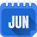 June Jun Month Of June Icon