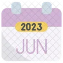 June 2023 Calendar Symbol
