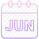 June Summer Month Icon