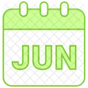 June Summer Month Icon