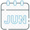 June Summer Month Icon