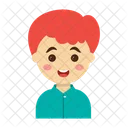 Junge Charakter Cartoon Icon