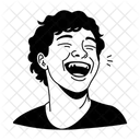 Junge lacht  Symbol