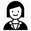 Junger Mitarbeiter  Symbol