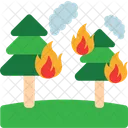 Jungle In Fire Jungle Forest Icon