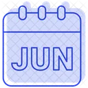 Juni Winter Monat Icon