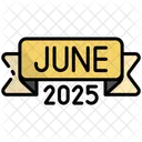 Juni Kalender Zeit Symbol