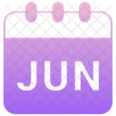 Junio Verano Mes Icon