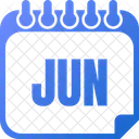 Junio Jun Mes De Junio Icono