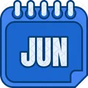 Junio Jun Mes De Junio Icono