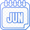 Junio Jun Mes De Junio Icono