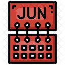 Mes de junio  Icono