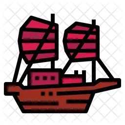 Junk Boat  Icon