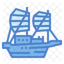 Junk Boat Ship Sailboat Icon