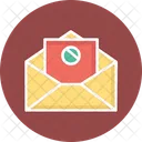 Junk E Mail Blockierte E Mail E Mail Spam Symbol