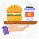 Fast Food Junk Food Burger Icon