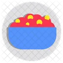 Junk Food Foot Plate Food Bowl Icon