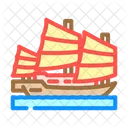 Junk Ancient Ship Icon