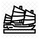 Junk Ancient Ship Icon
