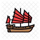 Junk Ancient Ship Icon