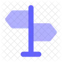 Tablero De Direccion Letrero Sig Icono