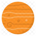 Jupiter Planet Science Icon