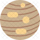 Jupiter Galaxy Planet Icon