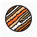 Jupiter Planet Earth Icon