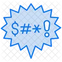 Expresion De Enojo Y Malas Palabras Icono