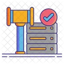 Juridical Data Compliance Storage Server Icon