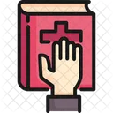 Juro Biblia Mano Icono