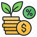Investimento Crescimento Riqueza Icon