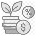 Investimento Crescimento Riqueza Icon