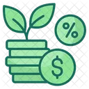 Investimento Crescimento Riqueza Icon