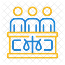 Jury in law court  Icon