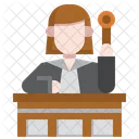 Jusge Attorney Courthouse Icon