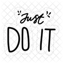Just Do It Motivation Positivity Icon