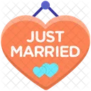 Just Married Decoration Keychain Couples Keychain Icon
